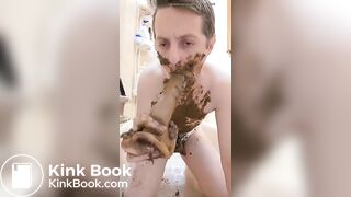 twink eating and smearing shit