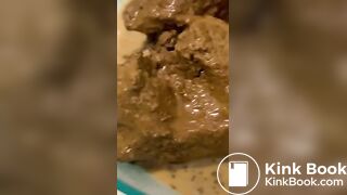 Yummy food for my tummy xxx scat mistress eat shit