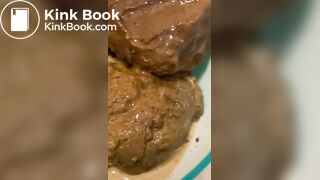 Yummy food for my tummy xxx scat mistress eat shit