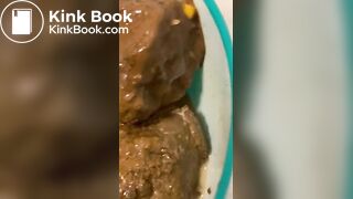 Yummy food for my tummy xxx scat mistress eat shit