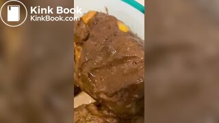 Yummy food for my tummy xxx scat mistress eat shit