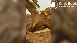 Yummy food for my tummy xxx scat mistress eat shit