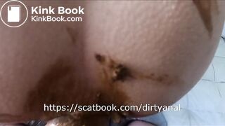Scat anal with dirty creampie