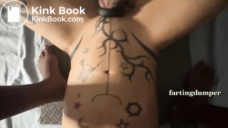 HEAR HIM SUCK OUT MY COLON JUICE