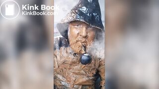 Smoking a pipe while being covered in my own shit