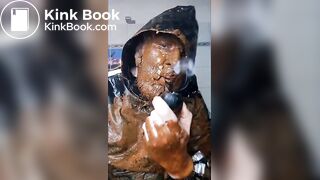 Smoking a pipe while being covered in my own shit