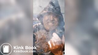 Smoking a pipe while being covered in my own shit