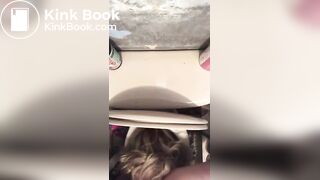 PUBLIC POTTY LICKERS v DIRTY toilet TONGUE tramps