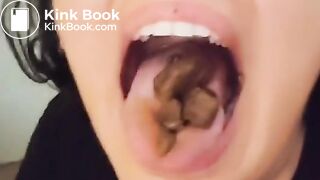 Scat rimjob while master shitting