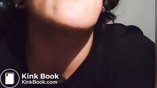 Scat rimjob while master shitting