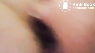 Scat rimjob while master shitting