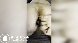 Amateur uses anal beads on male ass, with scat