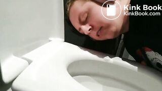 Bimbo Doll Amy being a toilet whore