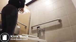 Aurelia Pinching a Loaf In Public Restroom