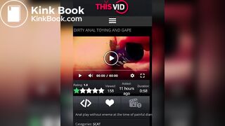 Dirty anal dildo