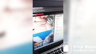 Dumb bitch exposed eating shit on dirtyroulette