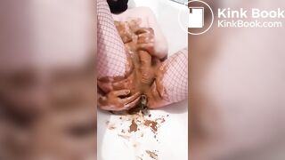 twink eating and smearing shit