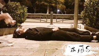 Faggot Shit On And Stomped In Public