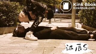 Faggot Shit On And Stomped In Public