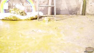 Green Wedding in cowshit