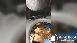 Scat Whore's 14 Minute Visit To A Porta Potty