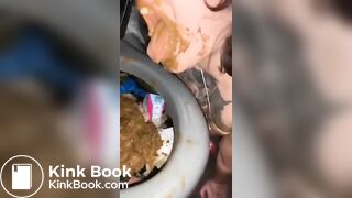 Scat Whore's 14 Minute Visit To A Porta Potty