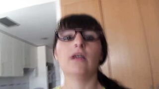 Scatbella vomiting on my cock - Scat + Piss + Puke