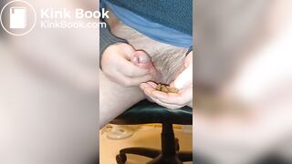 Hare's shit inside the cock - Homemade Scat