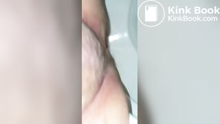 Trying to poop on the toilet - A touch of shit