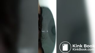 Trying to poop on the toilet - A touch of shit