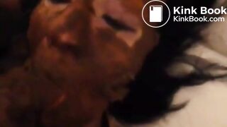 fem slave extreme scat blowjob