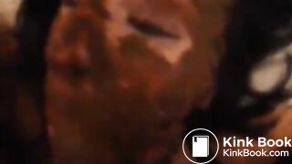 fem slave extreme scat blowjob