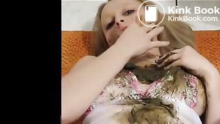 Messy Smearing And Scat Blowjob