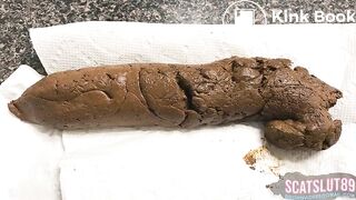 Fat, Hairy Ass Late Night Scat Close-Up