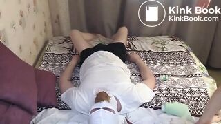 Big ass brunette mouth SCAT