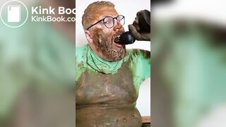 Dirty dildo sucking & shit smearing