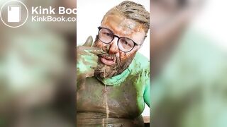 Dirty dildo sucking & shit smearing