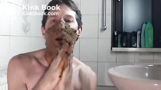 twink eating and smearing shit