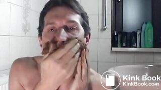 twink eating and smearing shit