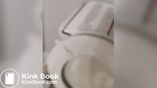 Cleaning my toilet with the bible  HAIL SATAN!