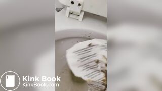 Cleaning my toilet with the bible  HAIL SATAN!