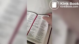 Cleaning my toilet with the bible  HAIL SATAN!