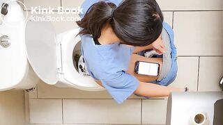 Nurse shitting at work