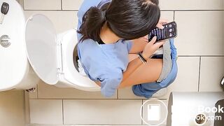 Nurse shitting at work