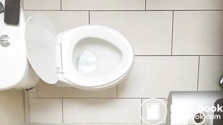 Nurse taking a dump at work