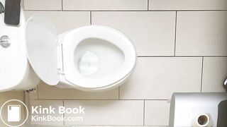 Nurse taking a dump at work