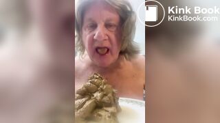 sissy eats shit