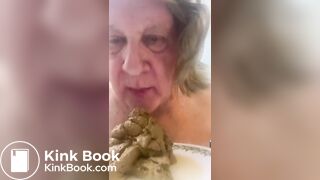 sissy eats shit