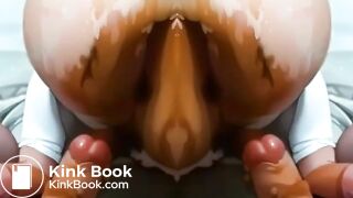 Abstract xxx anal scat art