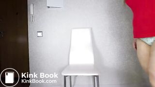 Chubby milf shit into panties and smears her big b